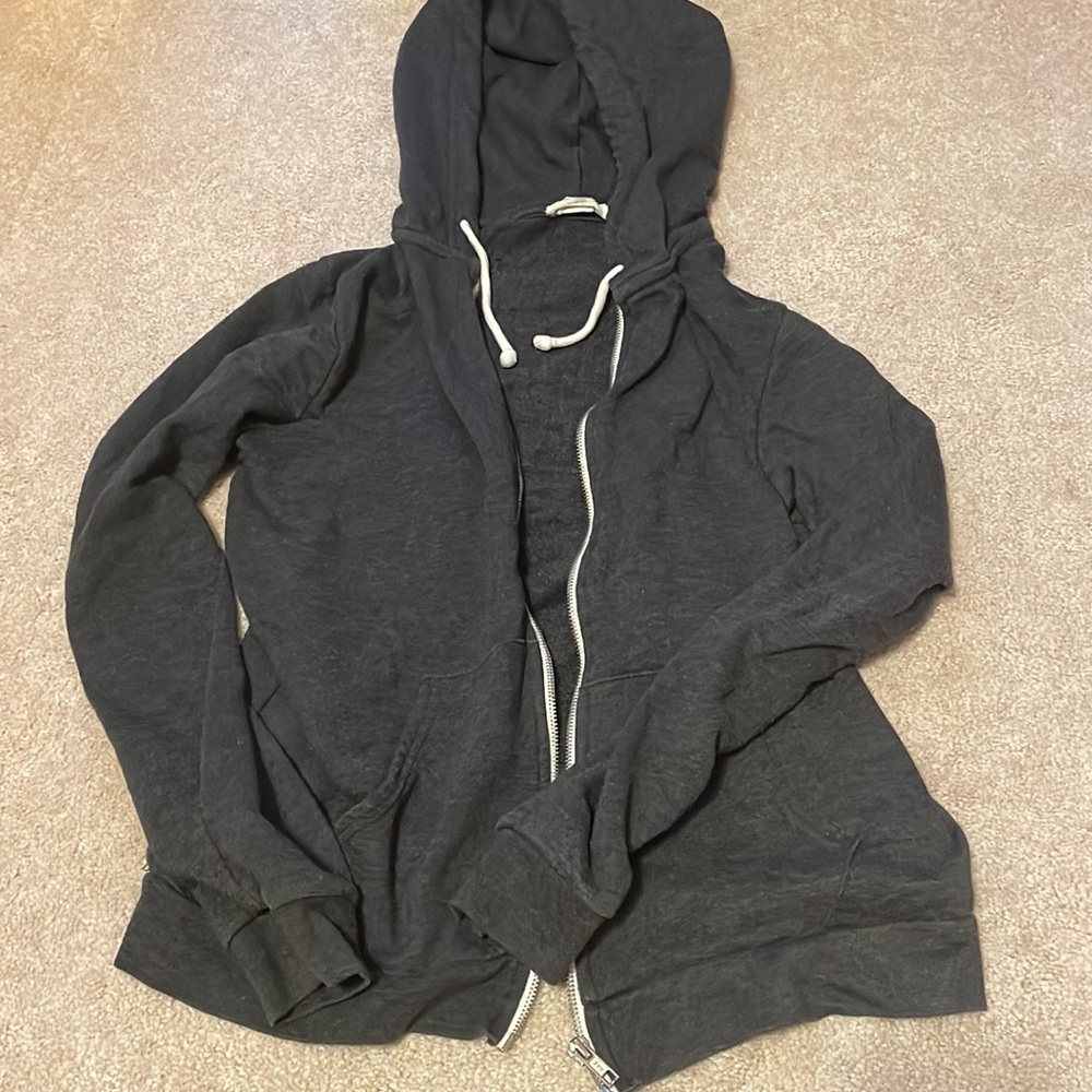 Forever 21 grey zip up hoodie